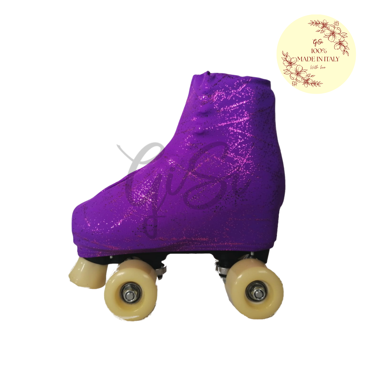 STARS - Copripattini Lurex Viola Stellare Esclusivo - Made in Italy