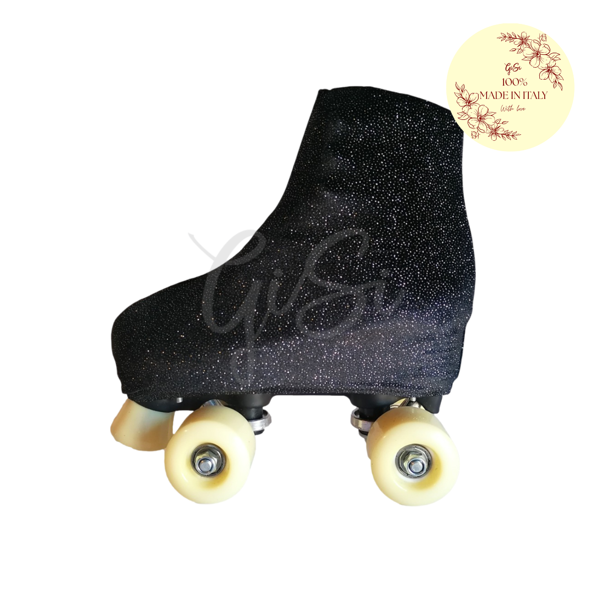 STARDUST - Copripattini in Velluto e Glitter per Pattinaggio - 100% Made in Italy