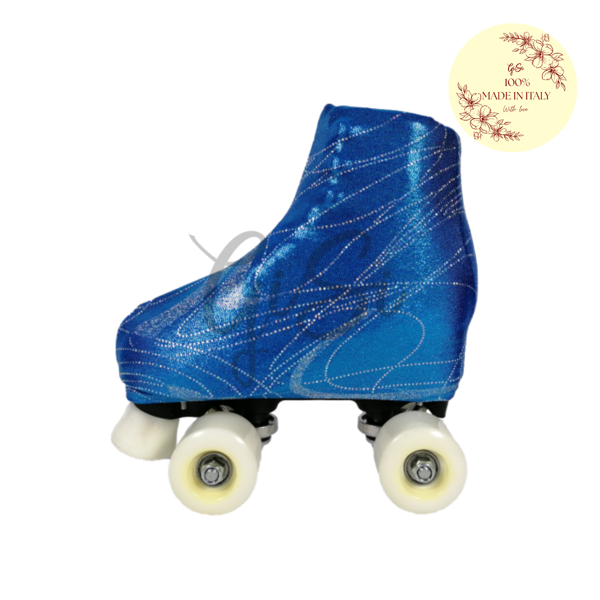 SKATE - Copripattini in Lurex Fantasia per Pattinaggio - 100% Made in Italy