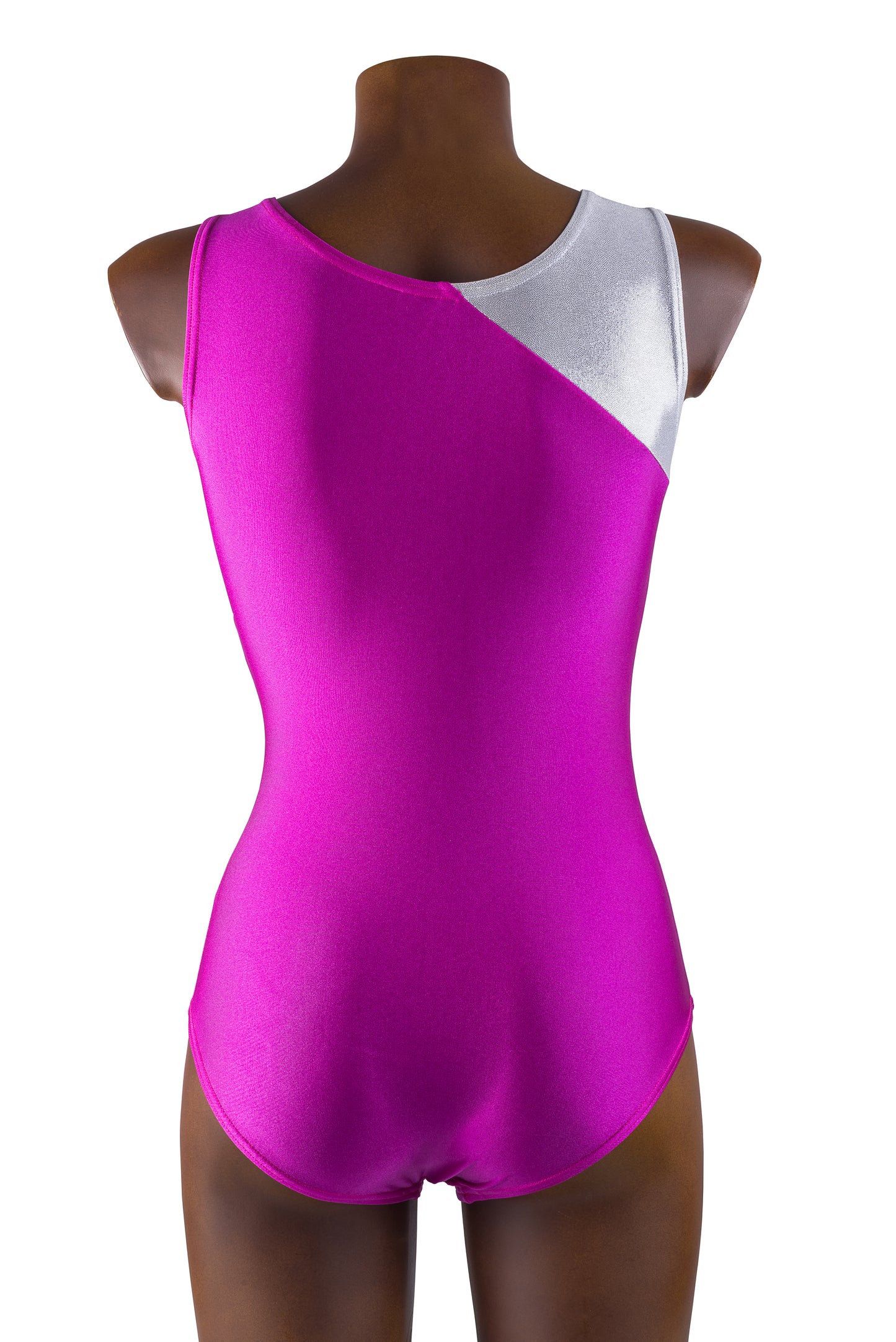 SILVER STRIPES - Body in Lycra e Lurex per Ginnastica Artistica - Taglie dalla 38 alla L - 100% Made in Italy