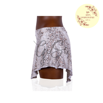 PITONATO - Gonnellino in Licra Fantasia per Pattinaggio - 100% Made in Italy