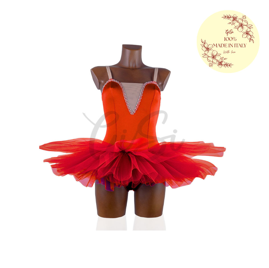 ALMA - tutù in licra, tulle e rete 100% Made In Italy