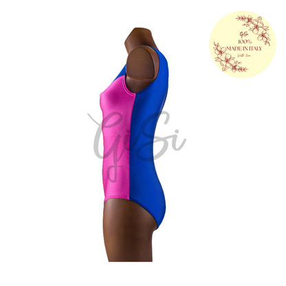 PIXIE - Body in Lycra e Lurex per Ginnastica Artistica - Taglie dalla 38 alla L - 100% Made in Italy