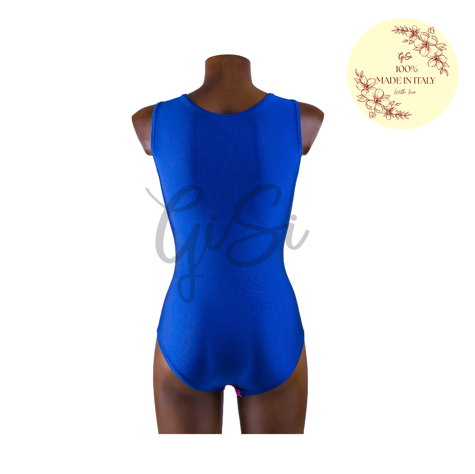 PIXIE - Body in Lycra e Lurex per Ginnastica Artistica - Taglie dalla 38 alla L - 100% Made in Italy