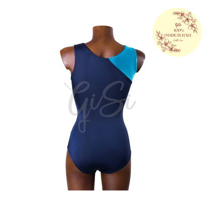 STRIPES - Body in Lycra e Lurex per Ginnastica Artistica - Taglie dalla 38 alla L - 100% Made in Italy
