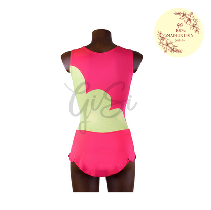 BUBBLE CON GONNELLINO - body con gonnellino in licra 100% Made In Italy