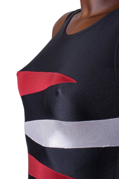 CROSS - Body in Lycra e Lurex per Ginnastica Artistica - Taglie dalla 38 alla L - 100% Made in Italy