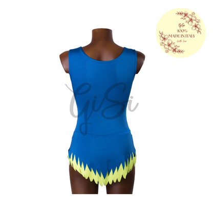 CINDY - body con gonnellino in licra 100% Made In Italy