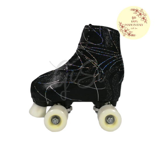 SKATE - Copripattini in Lurex Fantasia per Pattinaggio - 100% Made in Italy
