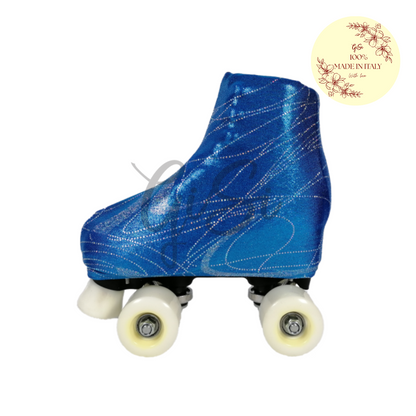 SKATE - Copripattini in Lurex Fantasia per Pattinaggio - 100% Made in Italy