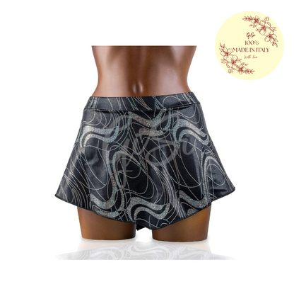 SKATE - Gonnellino in Lurex per Pattinaggio - 100% Made in Italy