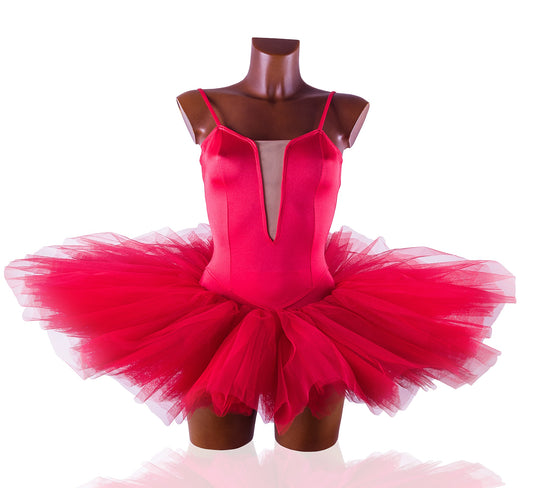AMANDA - tutù in licra, rete e tulle rigido 100% Made In Italy