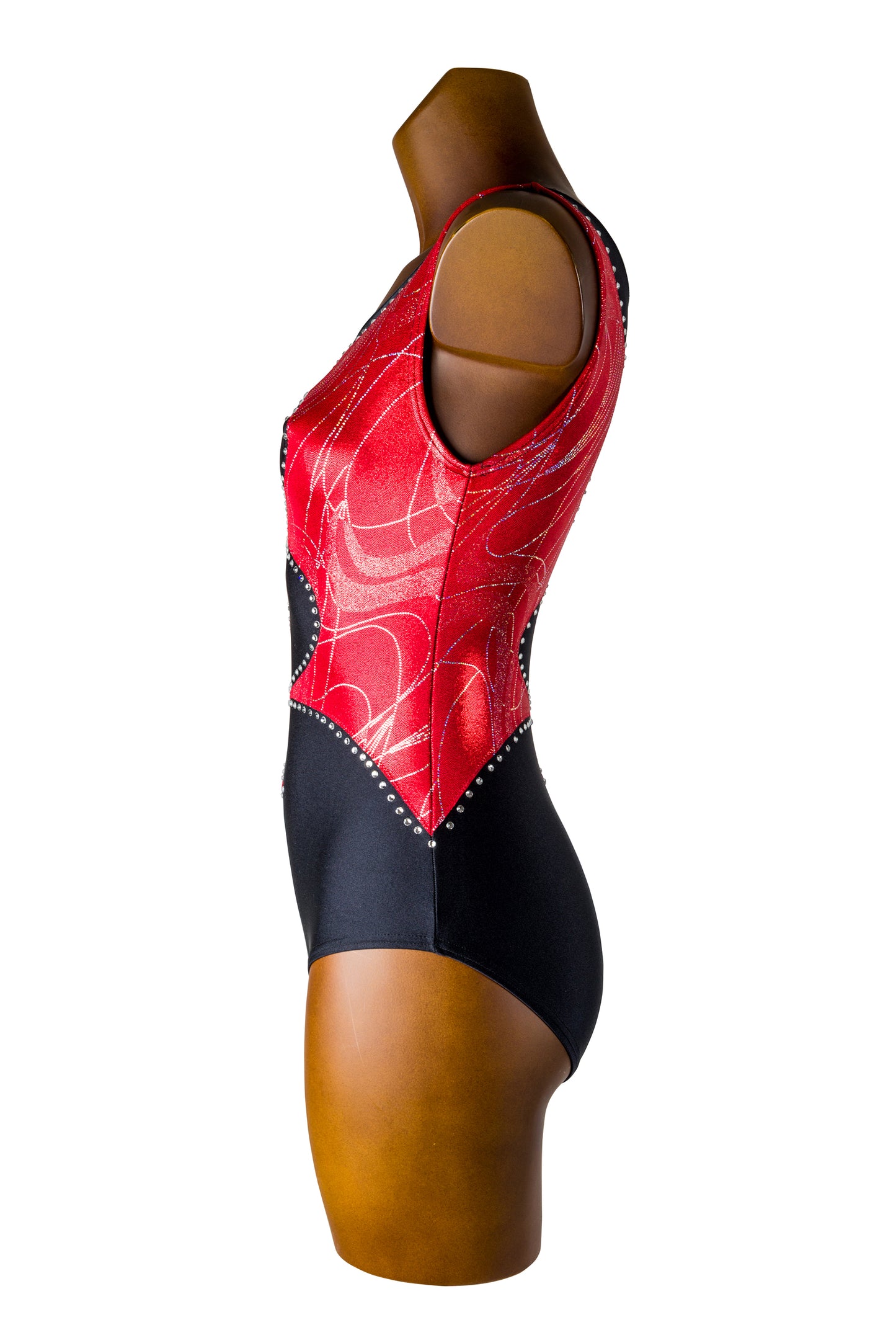 KATRINE - Body in Lycra e Lurex per Ginnastica Artistica - Taglie dalla 38 alla L - 100% Made in Italy